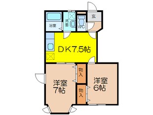 M・ドミールの物件間取画像